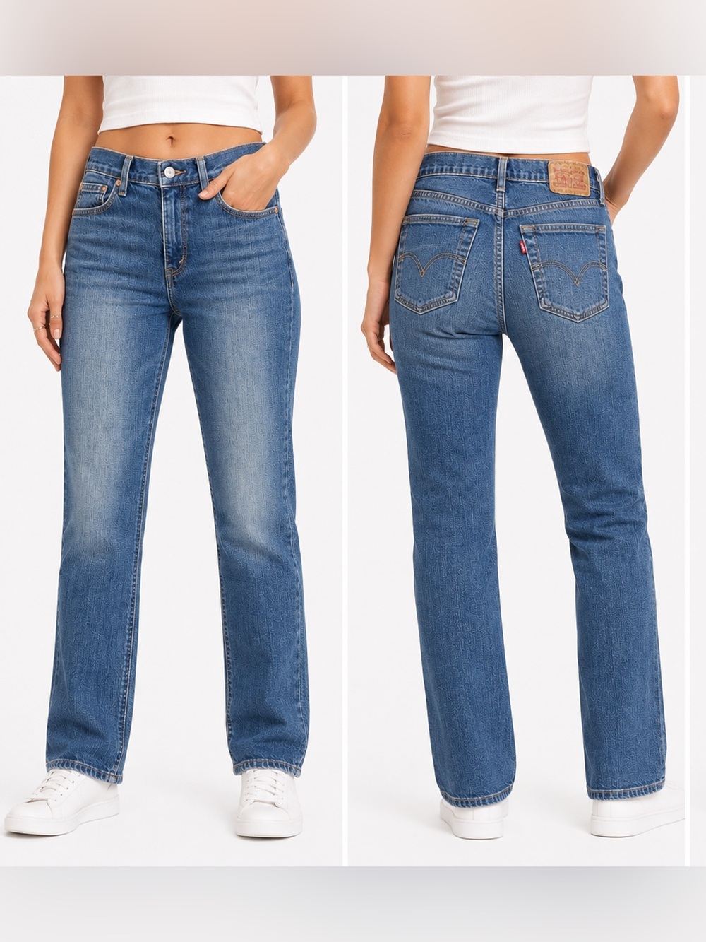 Levi’s 505 Straight Leg Jeans Women’s Size 10 Blue Medium Wash Mid Rise Stretch